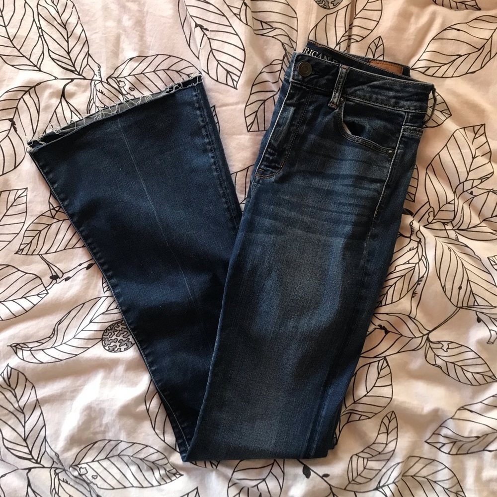 American Eagle High Rise Slim Flare Jeans